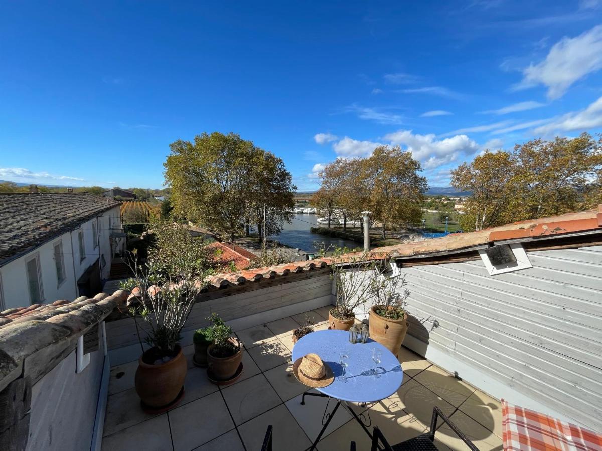 Grosse Ferienwohnung Am Canal Du Midi Mit Dachterrrasse Homps  Exteriör bild